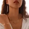 Fashion Chain Like Flat Snake Necklace Suit Simple Geometric - Image 2